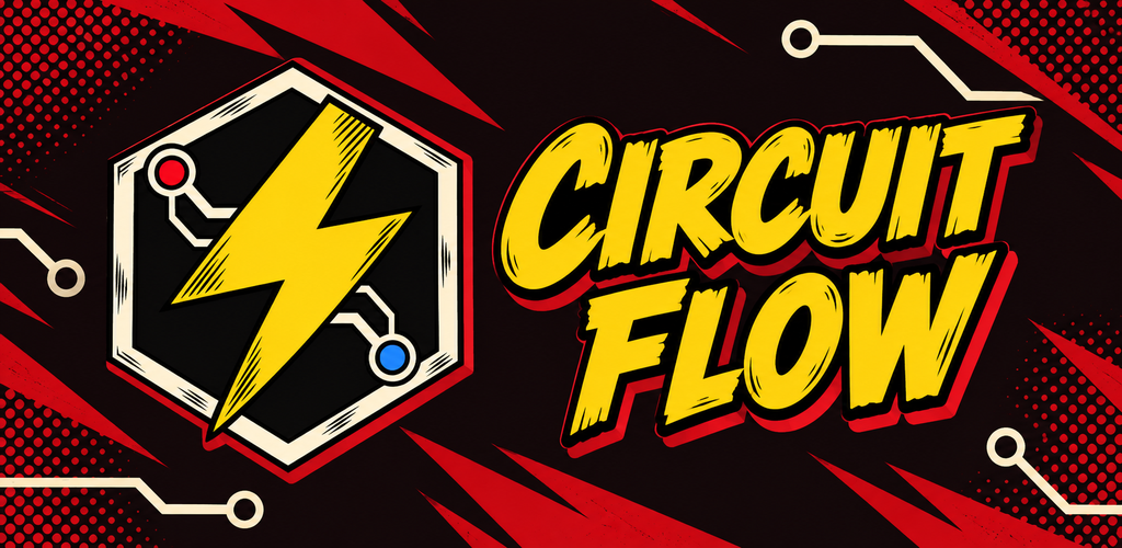 Circuit Flow comic-style artwork